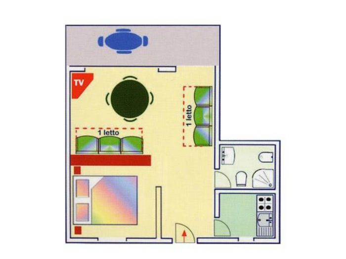 Foto di Appartamenti Andreis a Malcesine con balcone vista lago, uso giardino e piscina